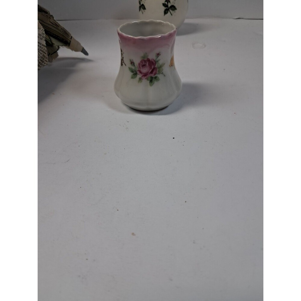 antique German porcelain toothpick holder